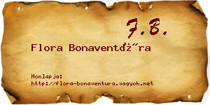 Flora Bonaventúra névjegykártya